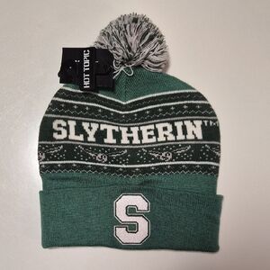 Hot Topic Slytherin Knit Beanie